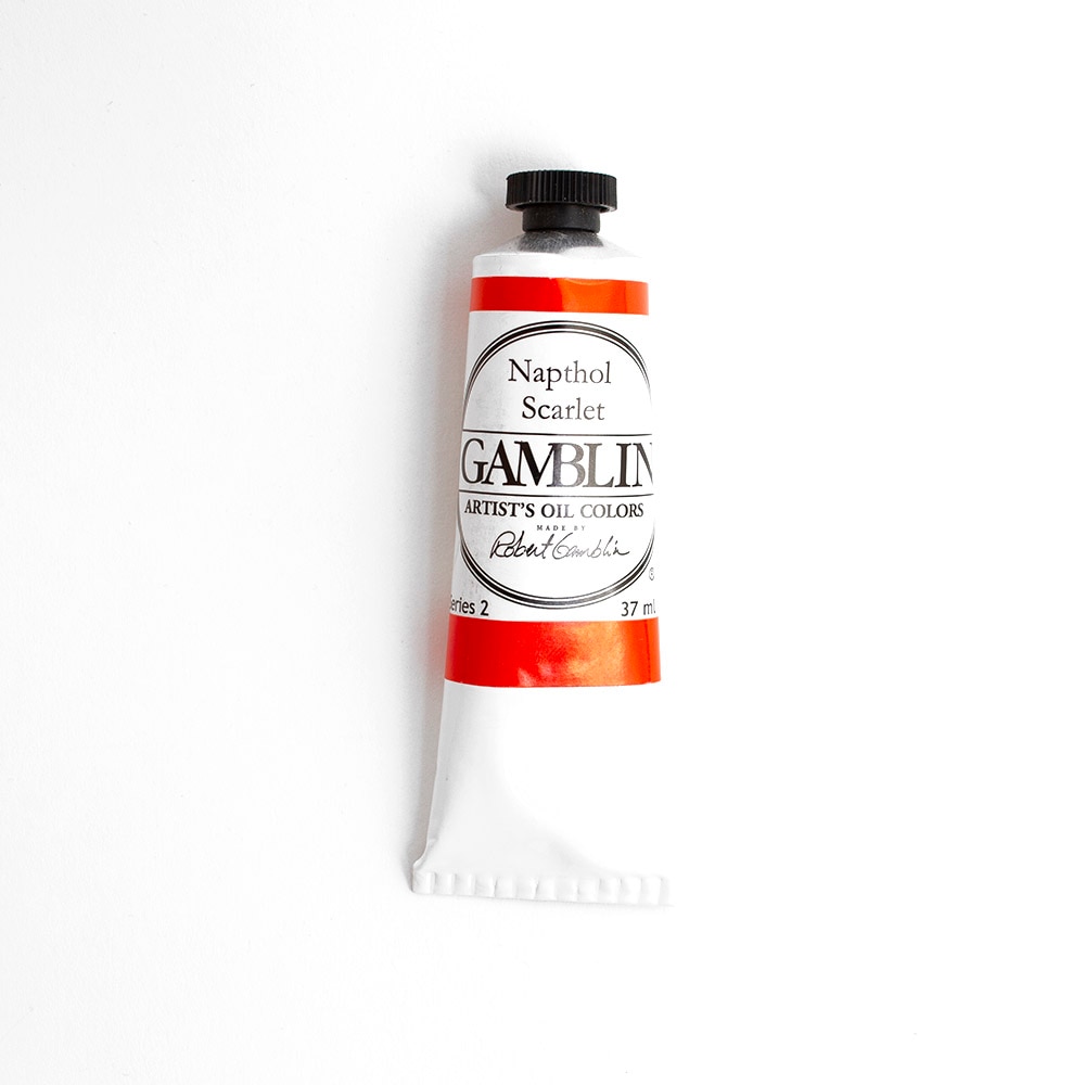 Gamblin, Oil, Art & School, Artist Grade, Paint, 37ml, 45670, Napthol Scarlet